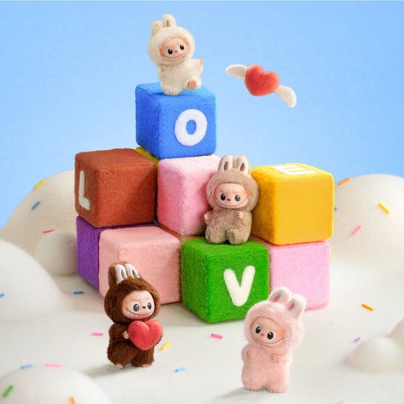 Pop Mart Pin for Love “?” Plush Keychain – Open Box - Picture 5 of 9